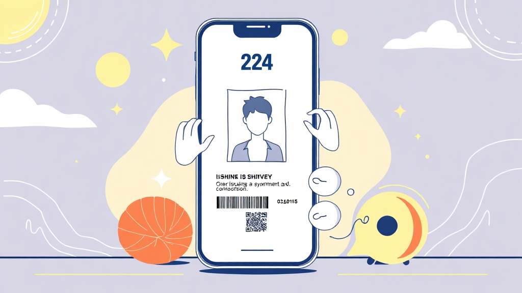 정부24 앱 발급 방법 (illustration 스타일)