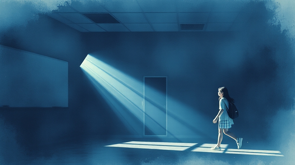 학폭 발생 시 대응 방안 (watercolor 스타일)