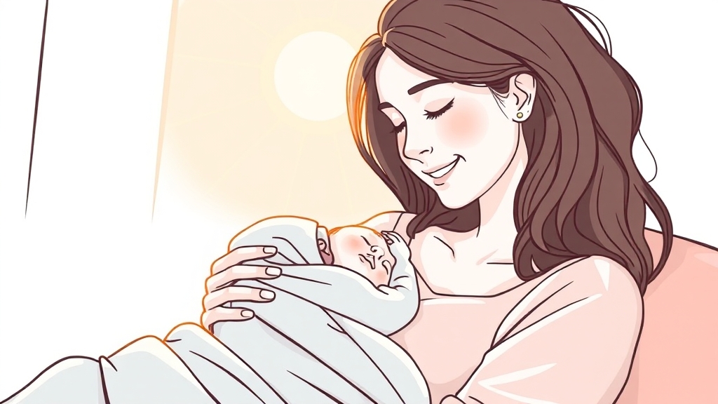 산후조리 지원금, 왜 필요할까? (illustration 스타일)