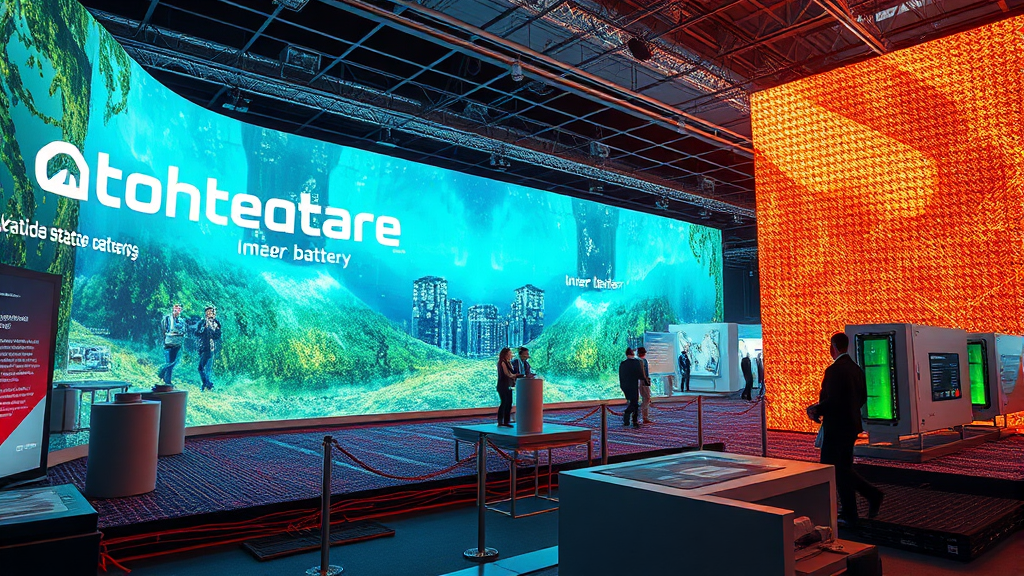 인터배터리 2026: 2차 전지 산업의 미래를 엿보다 (realistic 스타일)