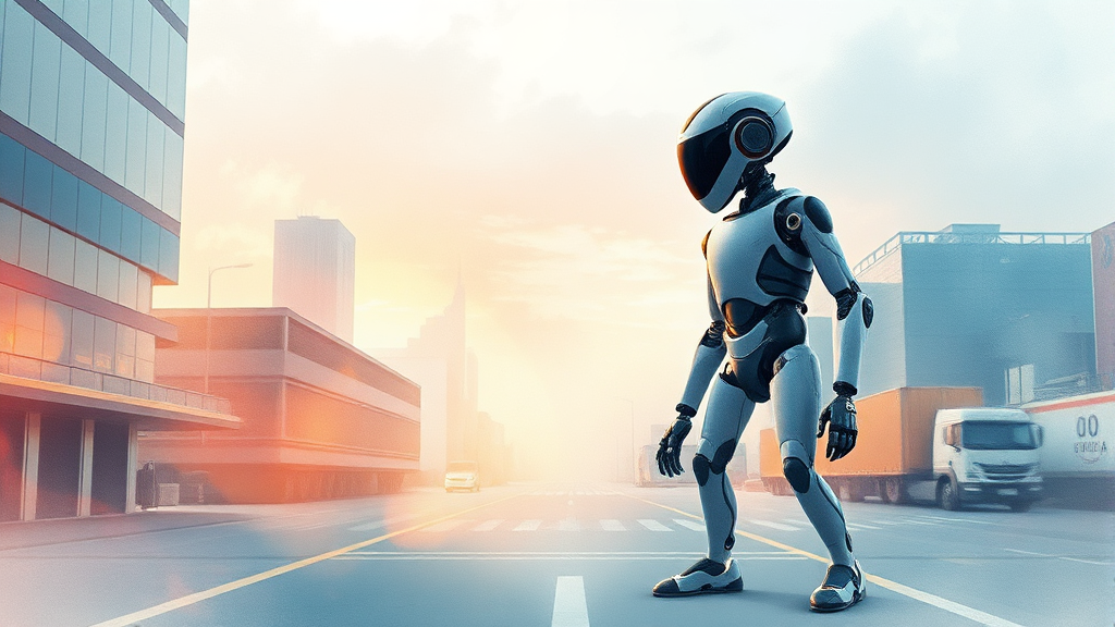 글로벌 휴머노이드 로봇 시장 선두 주자 및 경쟁 현황 (watercolor 스타일)