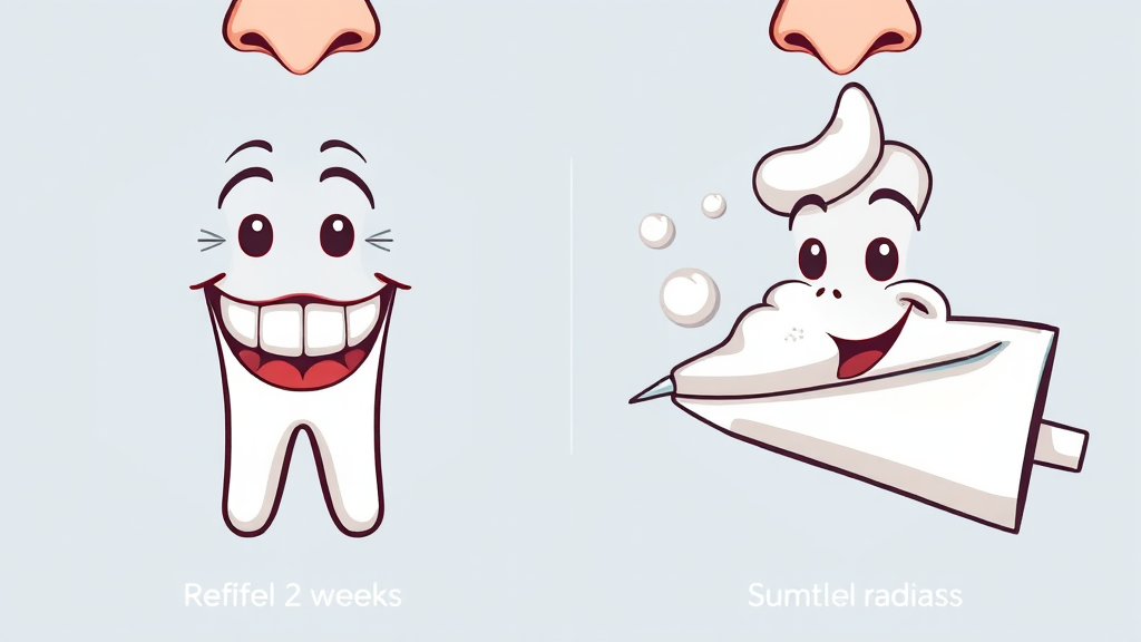 칸디데 미백 효과 & 사용 후기 (cartoon 스타일)