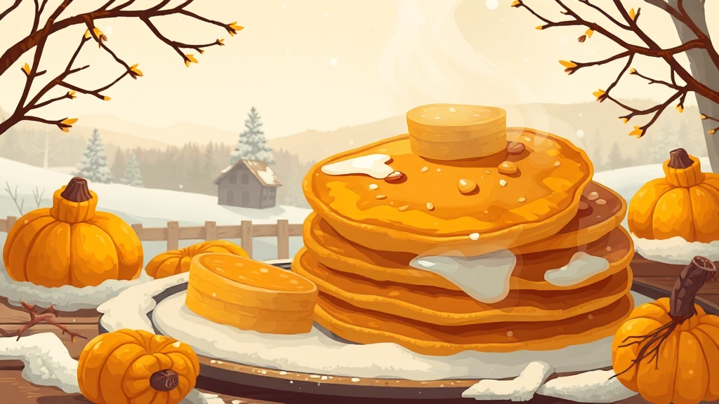 늙은호박전 레시피 (illustration 스타일)