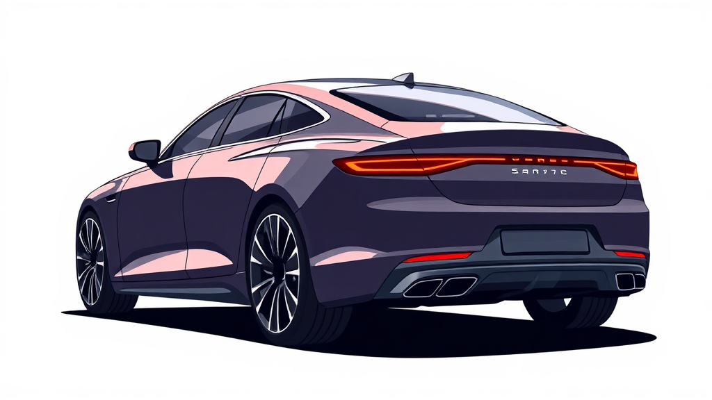 G90 페이스리프트 배경 (illustration 스타일)