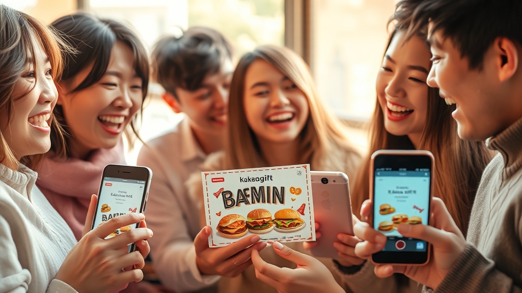 카톡 선물 배민 쿠폰 선물 가이드 (realistic 스타일)