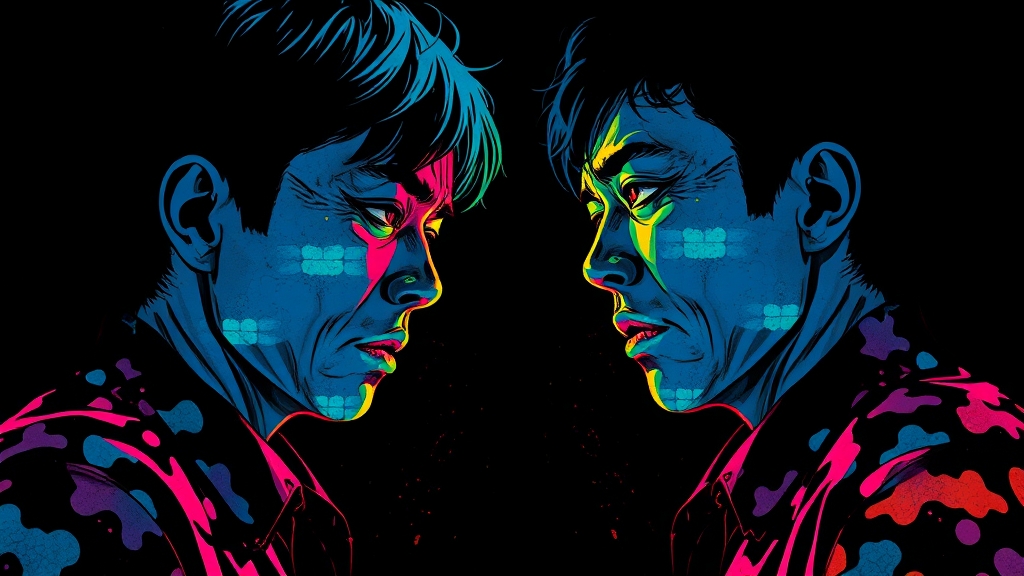 프론트맨의 정체와 형제 갈등 전개 (popart 스타일)