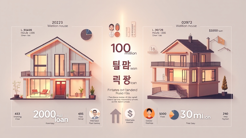 보증금 및 월 이자 계산 (illustration 스타일)