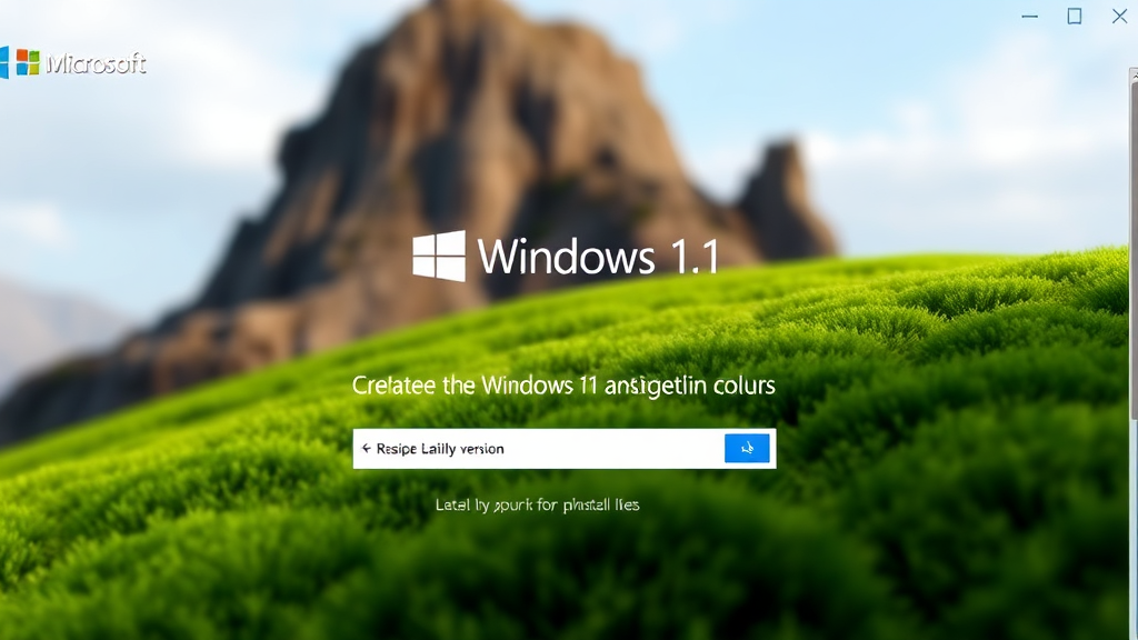 마이크로소프트 공식 홈페이지에서 윈도우11 다운로드하기 (realistic 스타일)