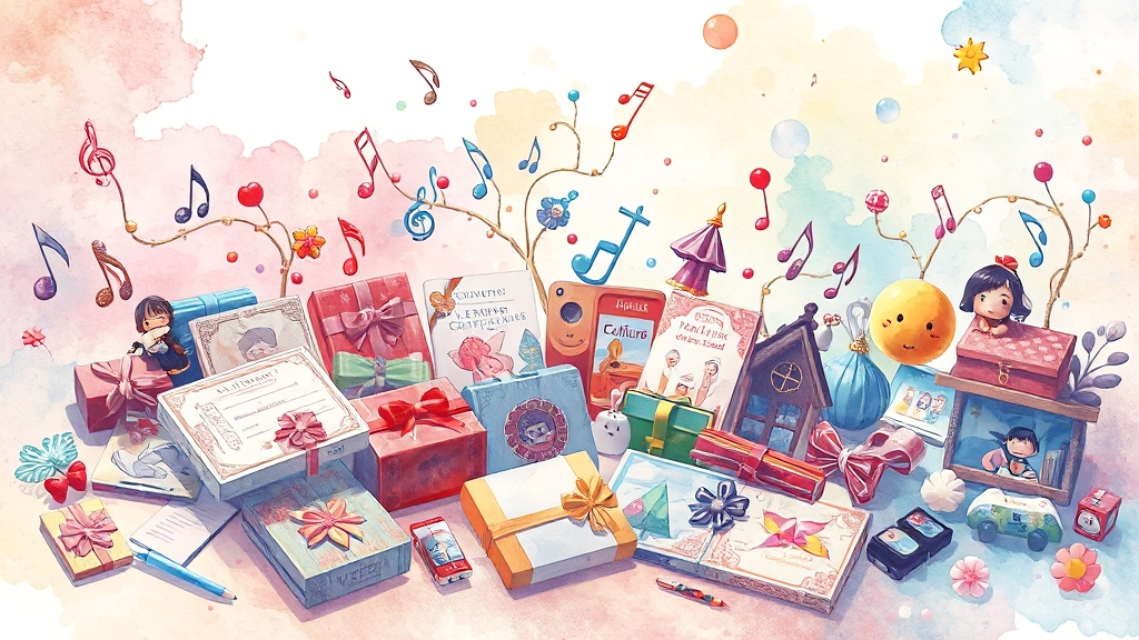 문화상품권, 엔터테인먼트 천국! (watercolor 스타일)