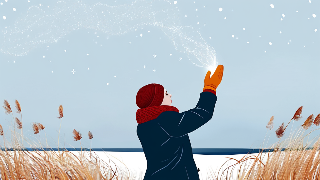 젖은 손과 정전기의 비밀 (illustration 스타일)