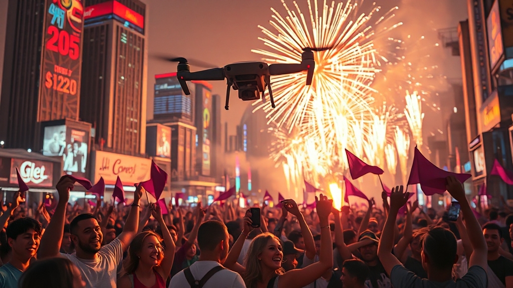 지난 축제 리뷰 & 기대 (realistic 스타일)