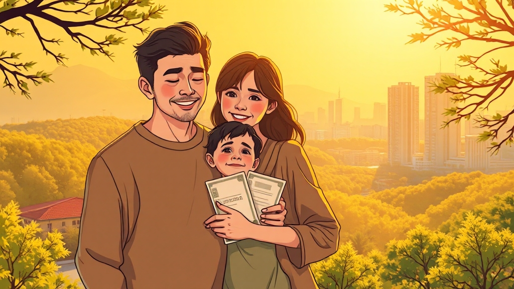 한부모가정 지원금이란? (illustration 스타일)