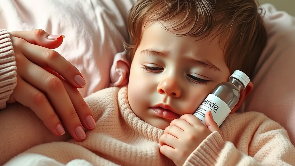 해열제 선택, 핵심은? (realistic 스타일)