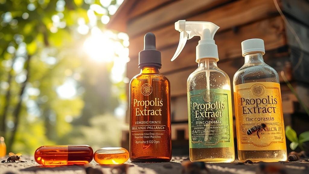 프로폴리스 섭취 방법 (realistic 스타일)