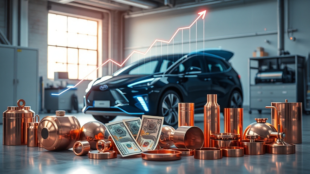 구리 가격 상승, 국내 기업 영향은? (realistic 스타일)