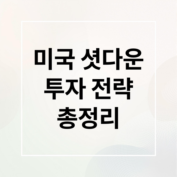 미국 셧다운
투자 전략
총정리 (미국 주식 셧다운 금값)
