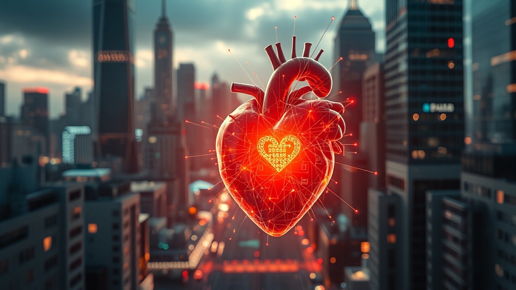 최신 기술, 심혈관 건강 지킴이 (realistic 스타일)