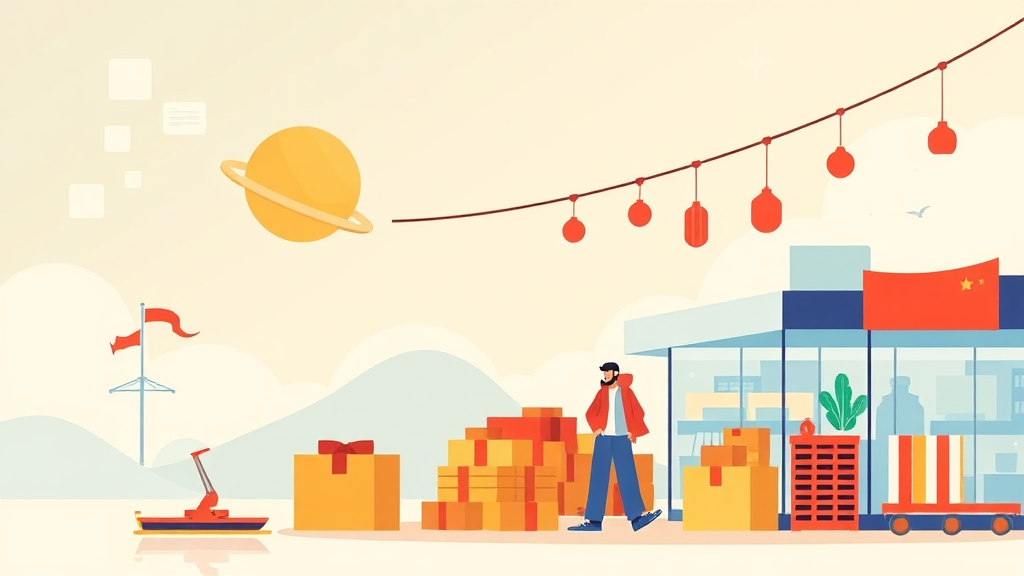 소비자 기대와 면세 산업 영향 (illustration 스타일)