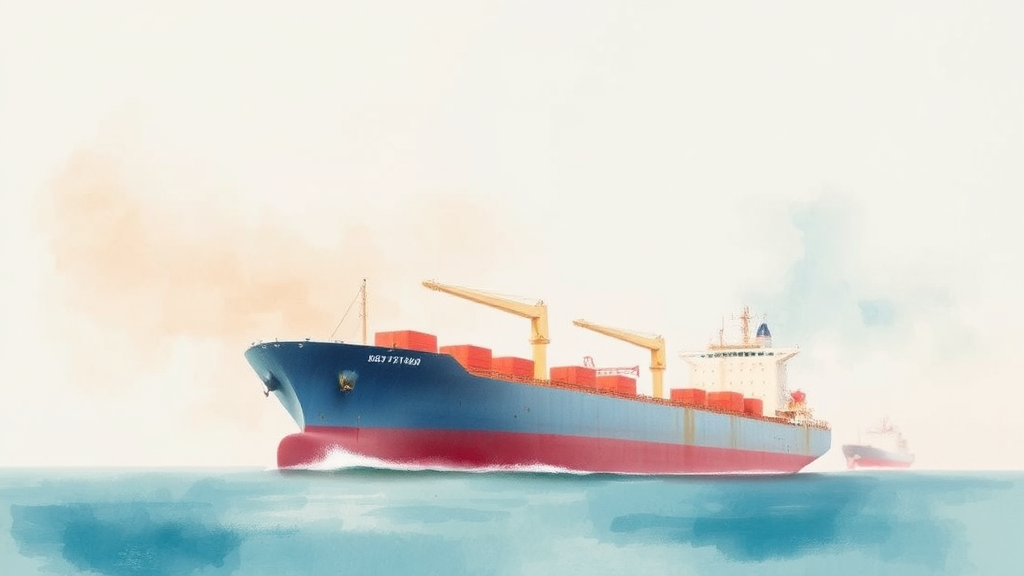 흥아해운과의 관계: 지분 구조와 주가 영향 (watercolor 스타일)