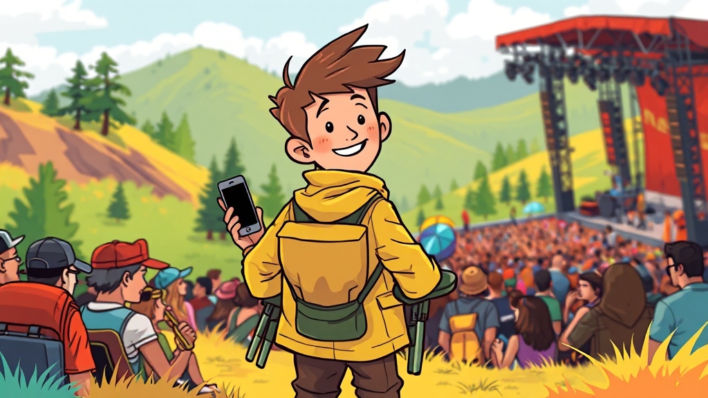 페스티벌 준비물 (cartoon 스타일)