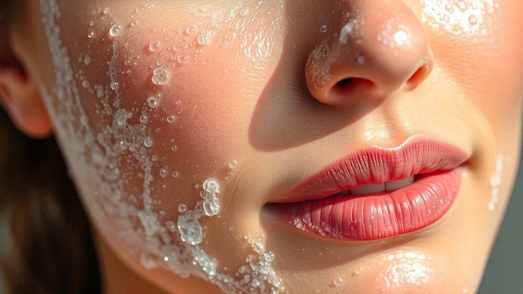 좁쌀 여드름 케어 단계별 방법 (realistic 스타일)