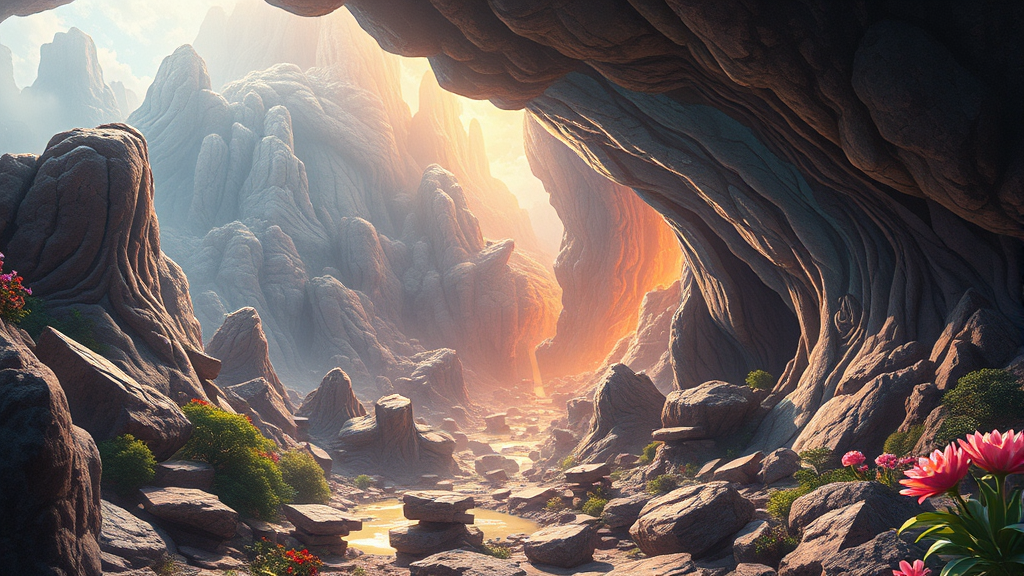 점입가경의 한자 풀이와 깊은 의미 (realistic 스타일)