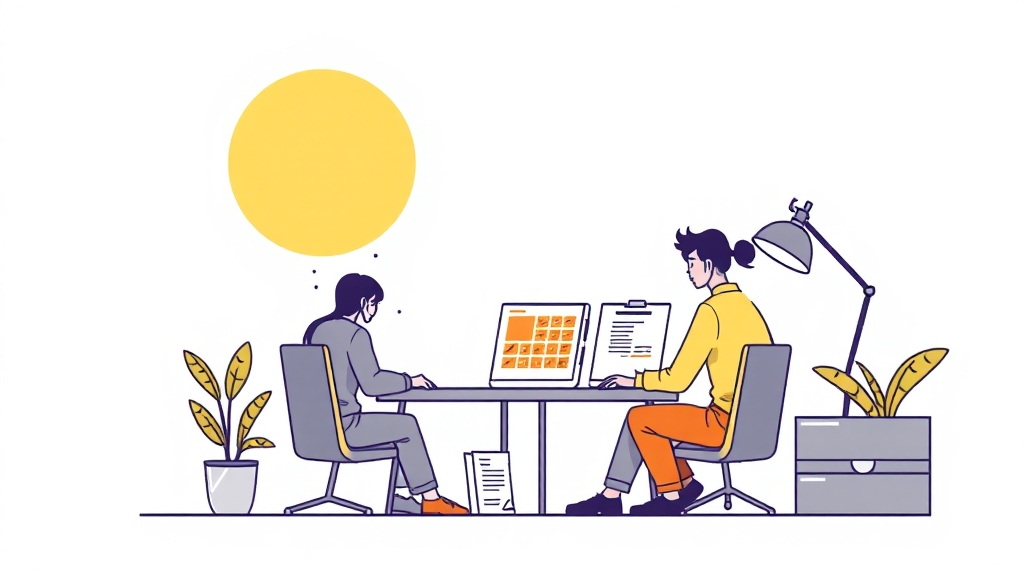 EDI 서비스 관련 FAQ (illustration 스타일)