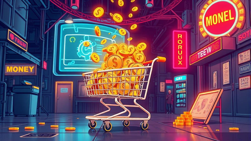 AI 부업 종류와 수익 구조 (illustration 스타일)