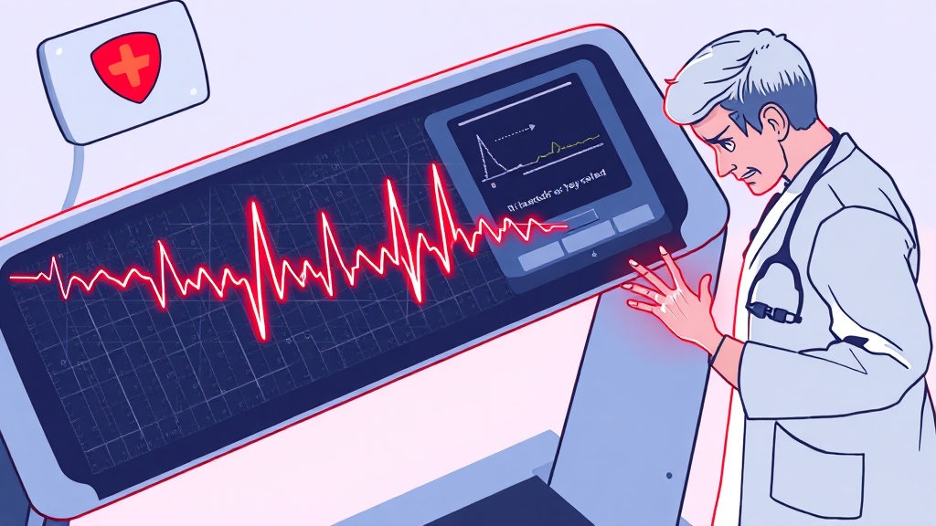 운동 부하 검사: 운동 중 심장 기능 평가 (illustration 스타일)