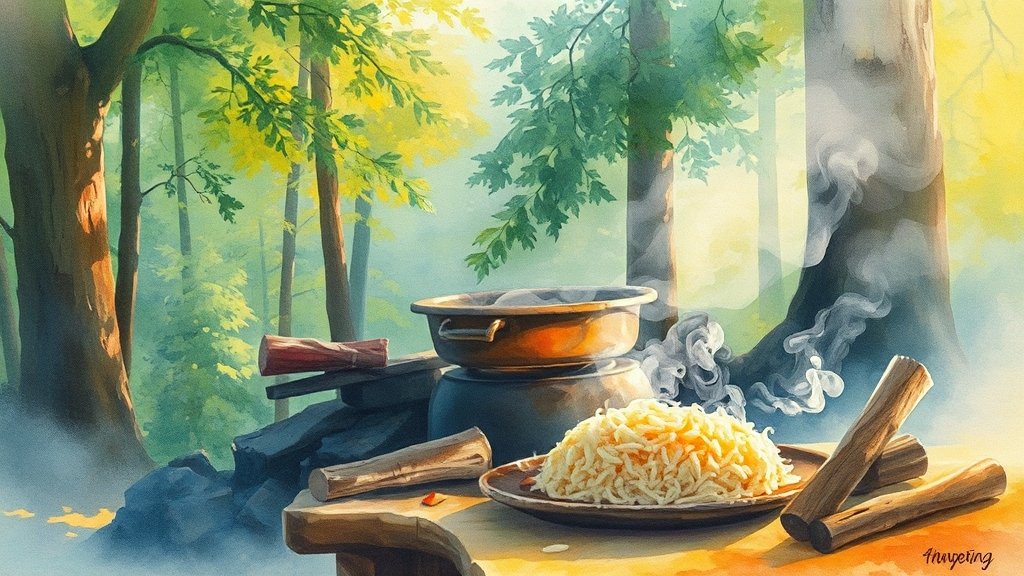 가평 별미: 솥뚜껑 닭볶음탕 (watercolor 스타일)
