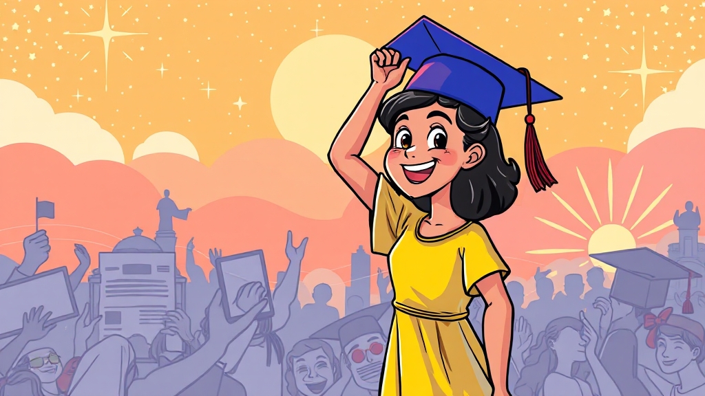 졸업, 그리고 새로운 시작 (cartoon 스타일)