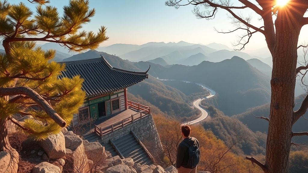 속리산 여행 꿀팁 (realistic 스타일)