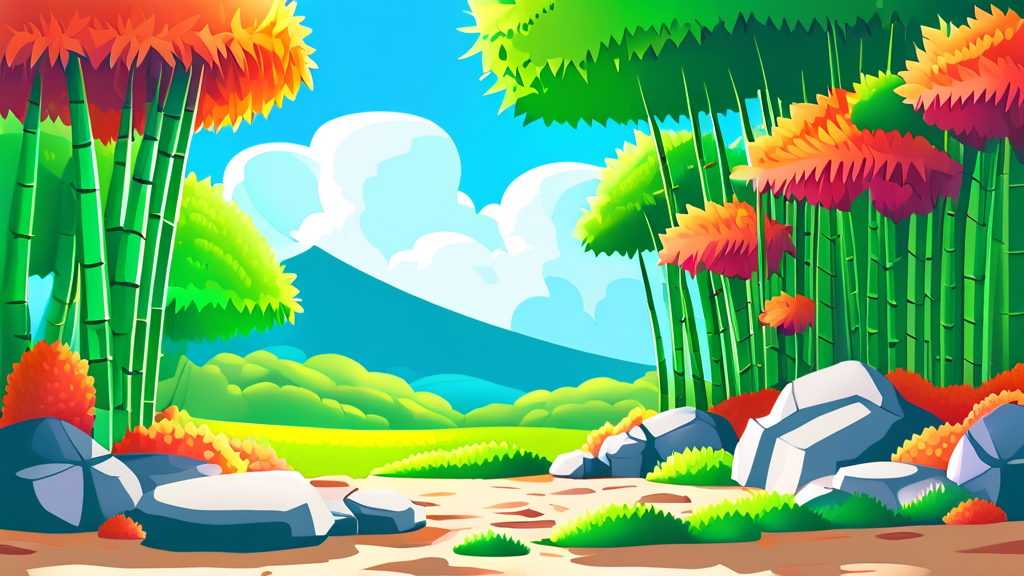 두릅, 당뇨병 예방의 든든한 지원군 (cartoon 스타일)