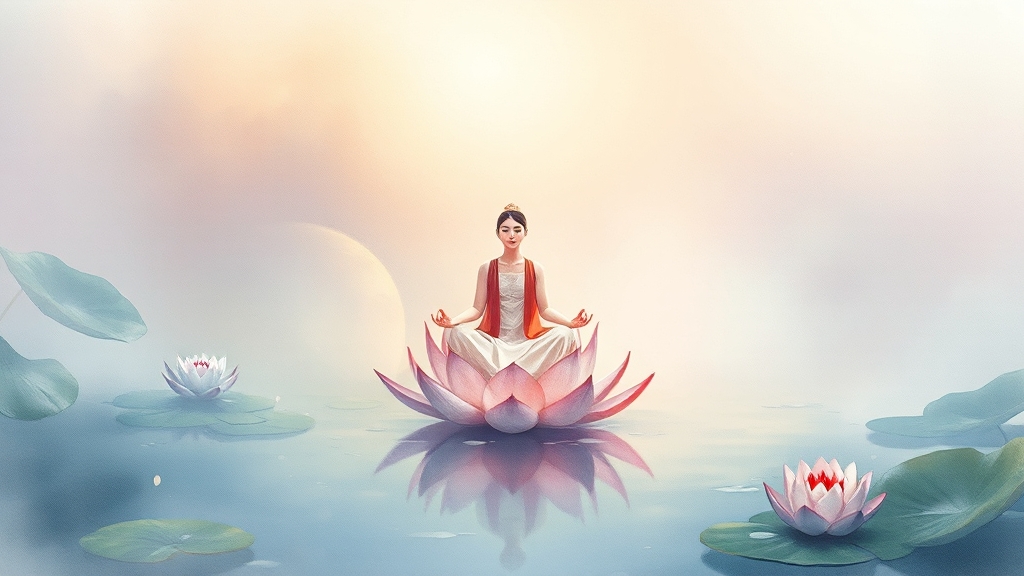 자살 예방 명상 프로그램 (watercolor 스타일)