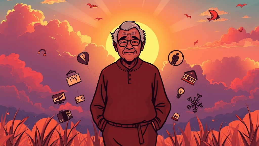 고령화 사회, 복지 현황은? (cartoon 스타일)