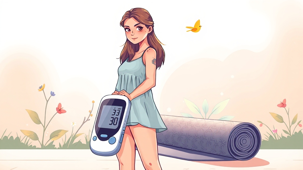 당뇨 진단, 어떻게 받나요? (illustration 스타일)