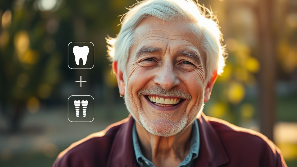 노인 임플란트 및 틀니 지원금, 왜 중요할까요? (realistic 스타일)