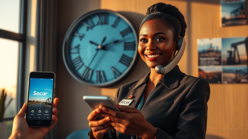 고객센터 전화 및 운영 시간 (realistic 스타일)