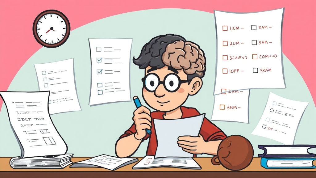 기출문제 분석 및 실전 대비 (cartoon 스타일)