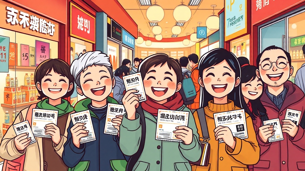 소비쿠폰, 누가 받을 수 있나? (cartoon 스타일)