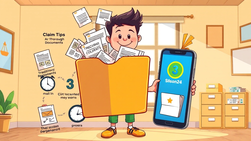 실비보험 청구 시 주의사항 & 꿀팁 (cartoon 스타일)