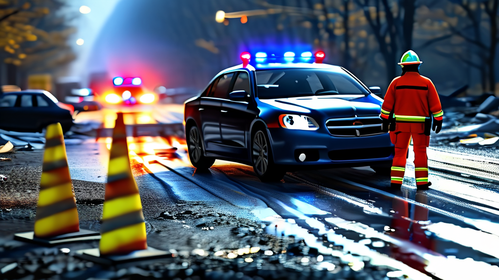 사고 발생 시, 침착하게 대처하는 방법 (realistic 스타일)