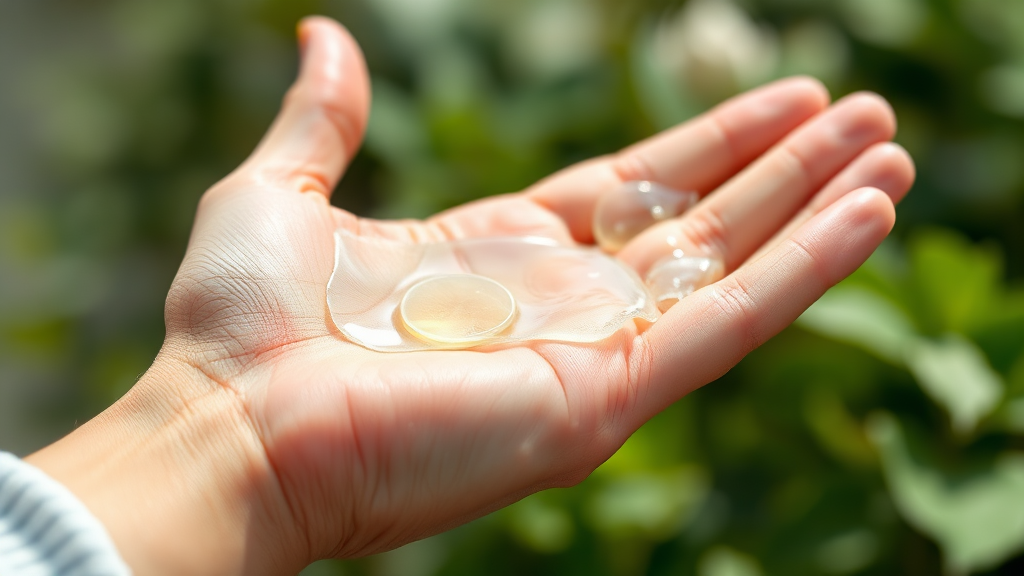 촉촉함과 부드러움, 바세린 핸드크림의 사용감 탐구 (realistic 스타일)