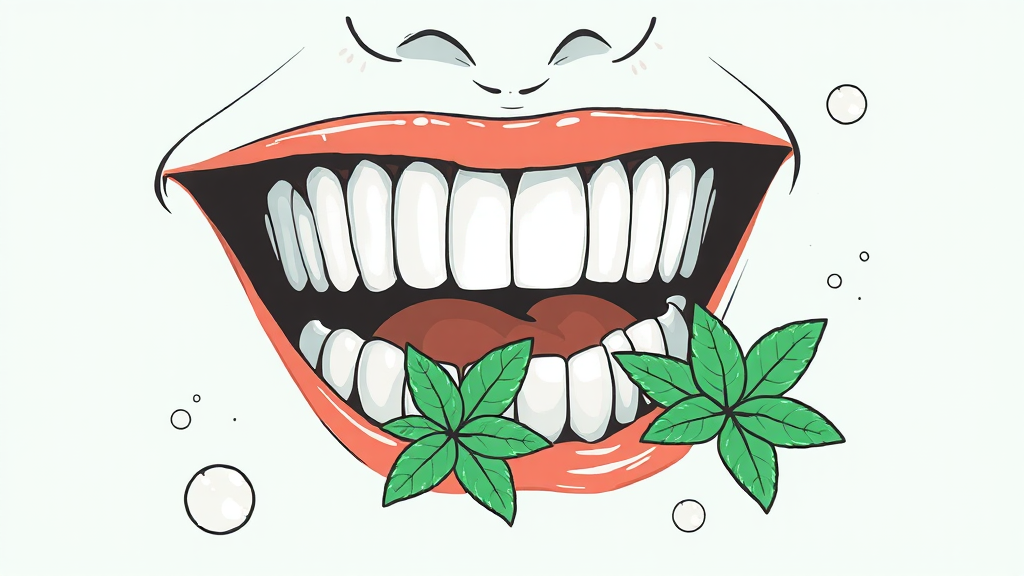 치아 착색 원인 & 예방 관리법 (illustration 스타일)