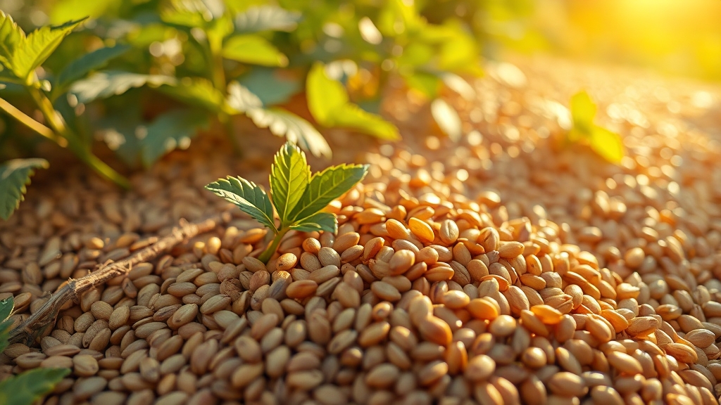 차조기 씨앗, 작은 영양 보물창고! (realistic 스타일)