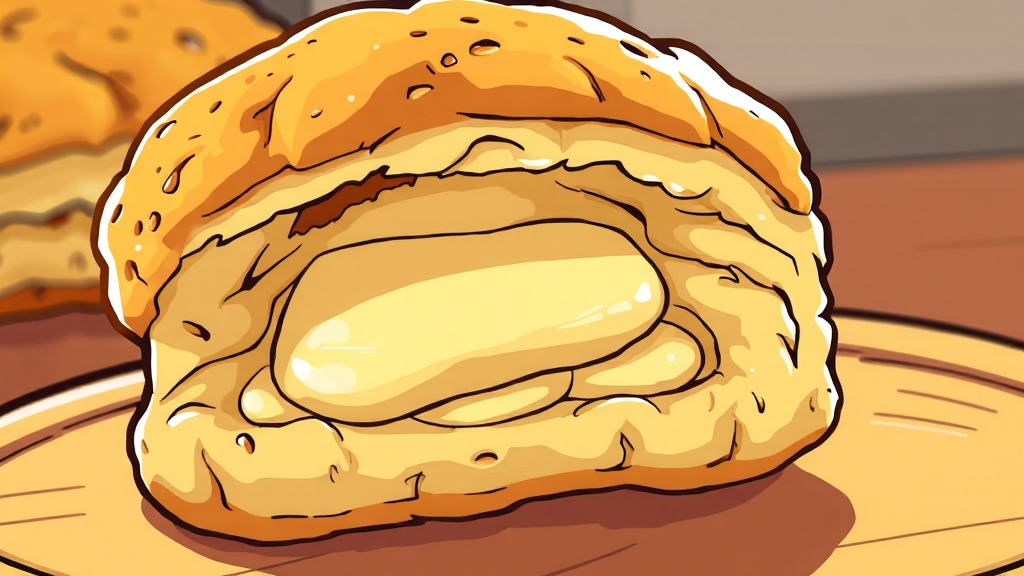 부드러운 스콘, 반죽 비법 (cartoon 스타일)