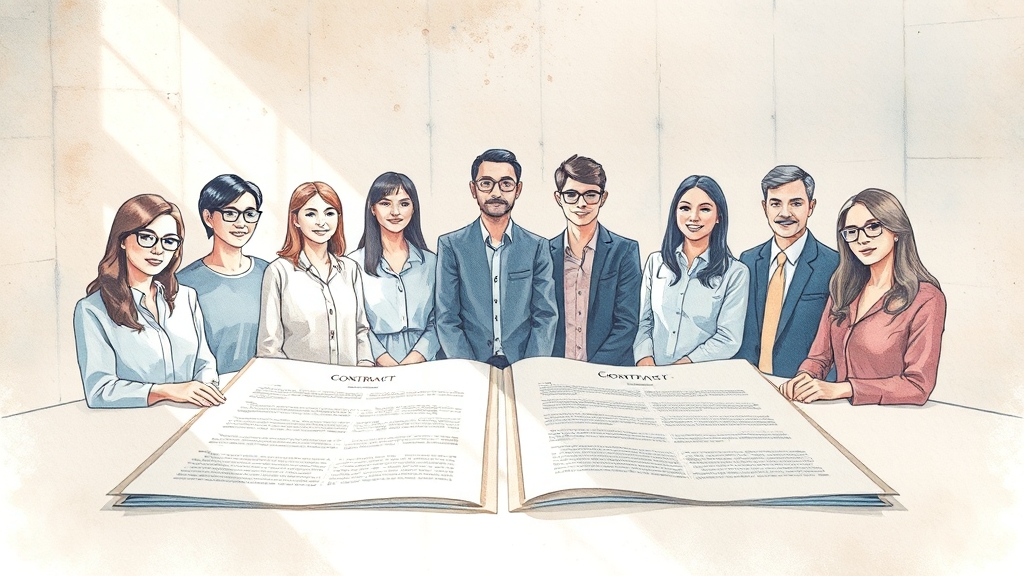 청렴계약이란? (watercolor 스타일)