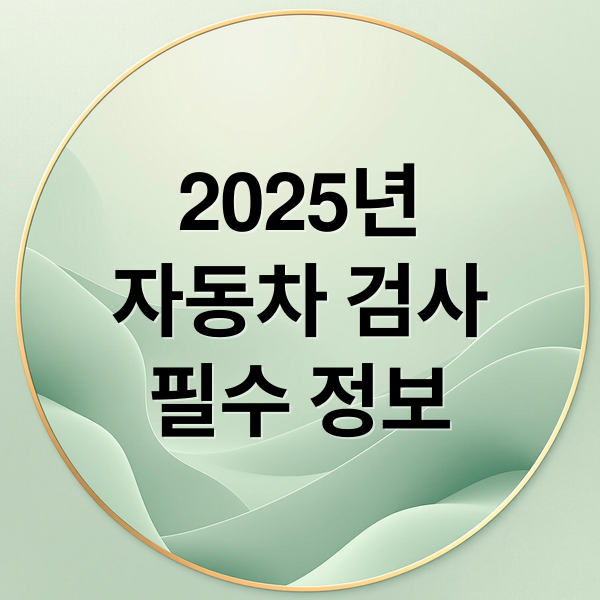 2025년
자동차 검사
필수 정보 (자동차 검사 기간 조회 연장)