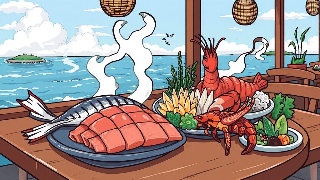 주변 맛집 및 편의시설 (cartoon 스타일)