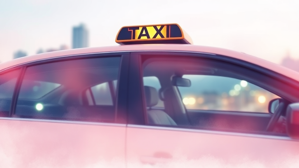 택시운전 자격시험 개요 (watercolor 스타일)